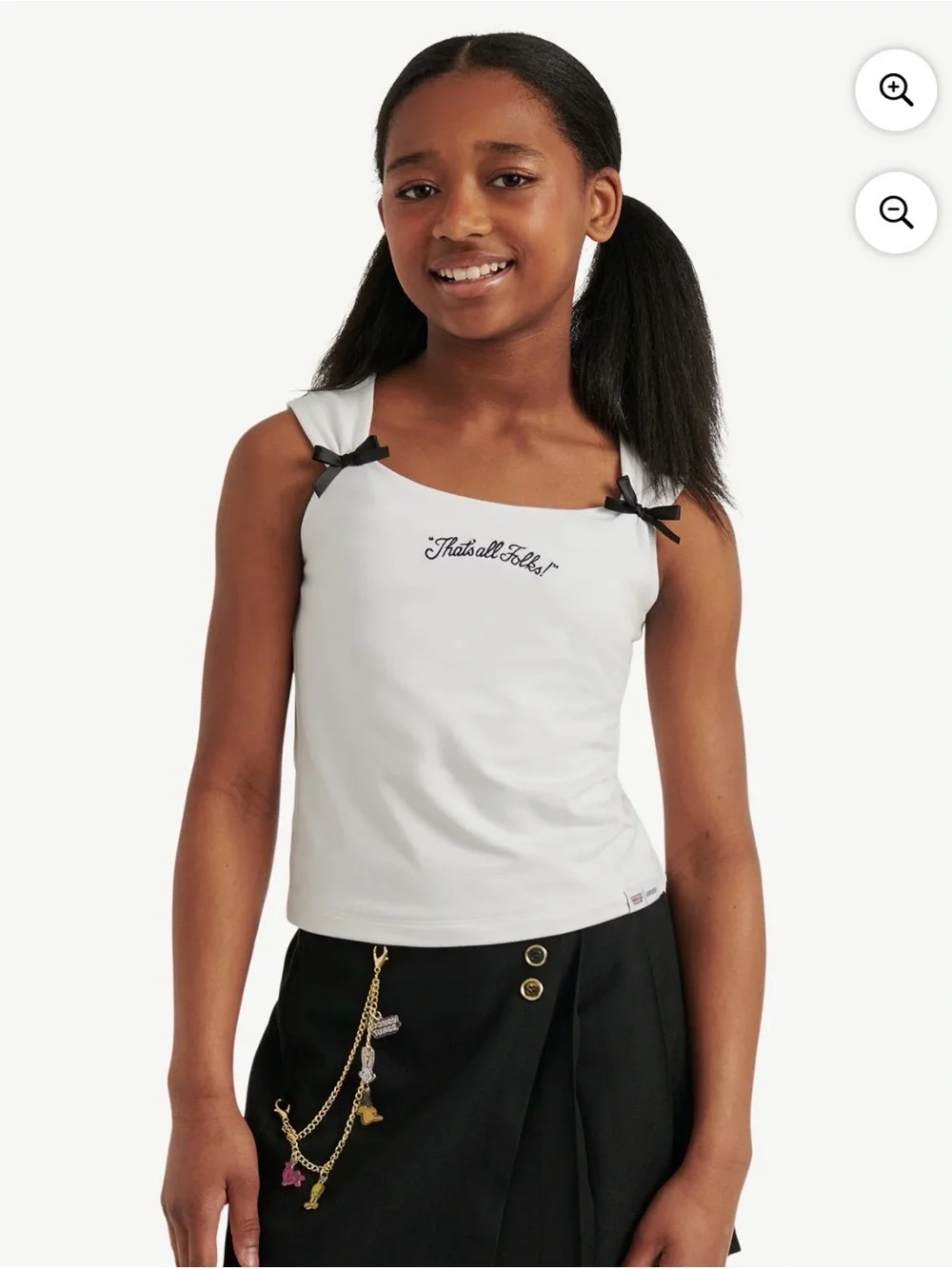 Justice x Looney Tunes Bow Detail Top | medium (10)